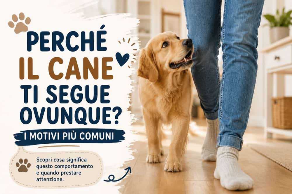 Perché il cane ti segue ovunque? I motivi più comuni